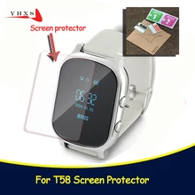 Baby Kids Child Smart GPS Watch Universal Protection Tempered Smartwatch Glass Screen Film Protector Case for Q50 T58 Y3 5Pcs