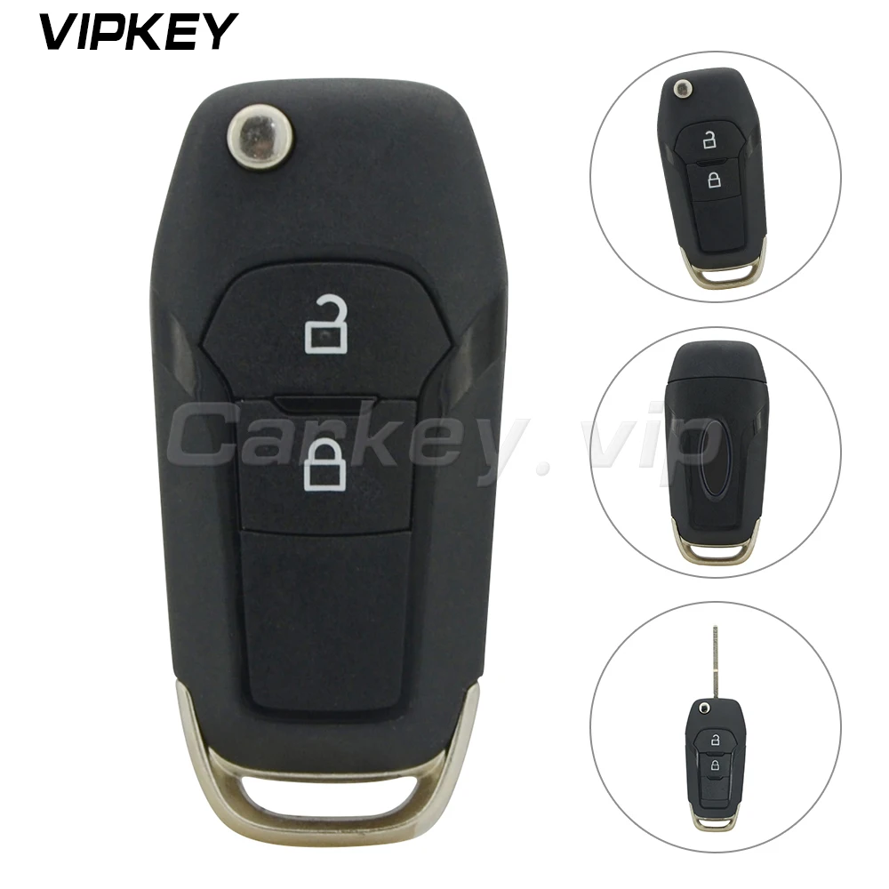 Remotekey EB3T-15K601-BA 2 кнопки 433 МГц для Ford Ranger F150 1919602 OEM складной ключ