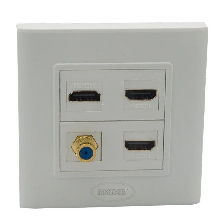 3 порта s HDMI 1 порт F head TV wall plate с разъемами Мама мама|tv plate|wall platewall hdmi |