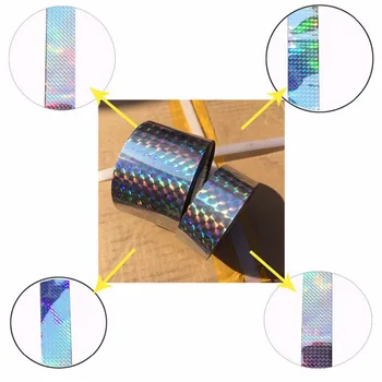 

VICTMAX 350Feet Refective Laser Bird Flash Ribbon Eco-friendly Outdoor Bird-preventing Bird Repellent Tape - Silver