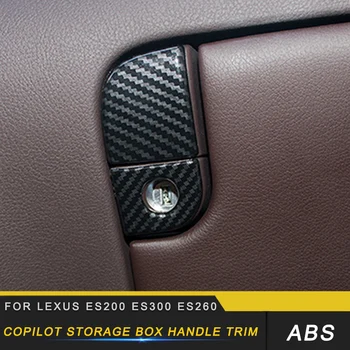 

Auto Car-styling Copilot Storage Box Handle Trim Sticker Cover Interior Accessories for Lexus ES200 ES300 ES260
