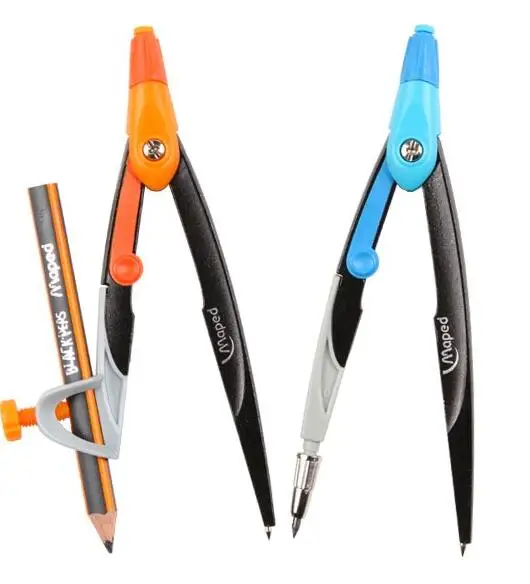 

Student compasses 2.0mm Available lead + pencil Drawing Compass for Technical Precision Drawing set