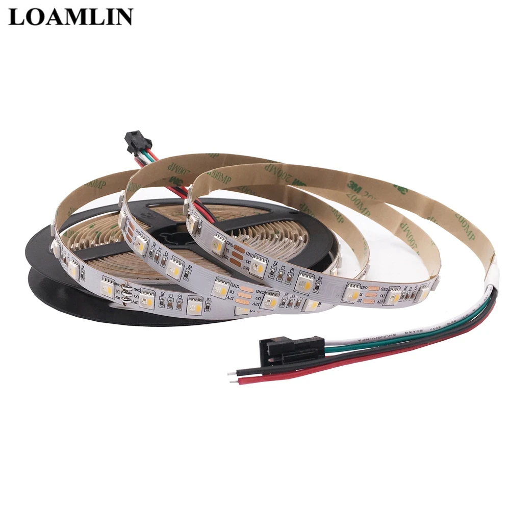  SK6812 5050SMD RGBW (Similair WS2812b) 4 in 1 DC12V Individuel Adressable Bande Led IP30/IP65/IP67  - 33032230164