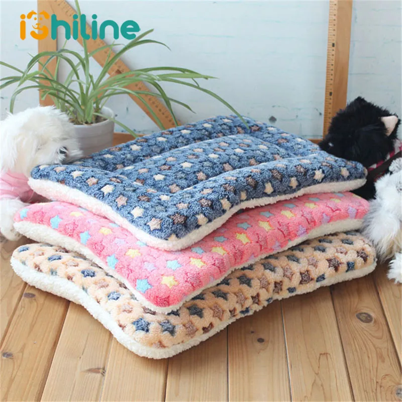 

Winter Warm Dog Bed Soft Fleece Pet Blanket Cat Litter Puppy Sleep Mat Lovely Mattress Cushion for Small And Large Dogs 5 Size