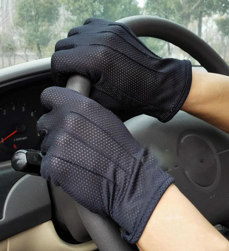 Новые мужские летние уличные Спортивные Перчатки для фитнеса и велоспорта Короткие солнцезащитные перчатки тонкие хлопковые модные перчатки для вождения с сенсорным экраном L20