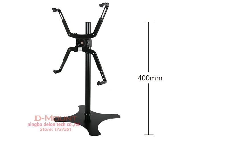 LCD-800, 360 градусов, настольная подставка для одного монитора 2"-45", держатель для экрана, рукоятка с полным движением, компьютерный Настольный держатель, без отверстия с адаптером - Цвет: LCD-800