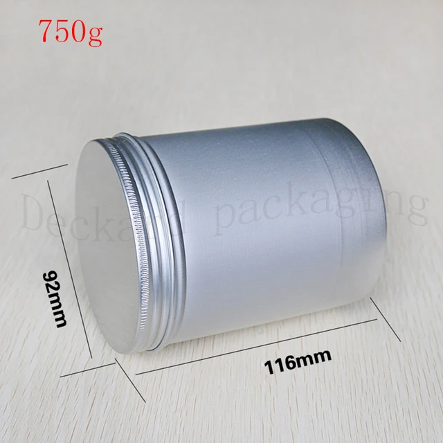 1pcs 8 Sizes Metal Aluminum Round Tin Cans Box Silver Empty Cosmetic Cream  Jar Pot Case Screw Thread Lid Lip Balm Container - Storage Bottles & Jars -  AliExpress