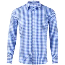 Брендовая Осенняя рубашка для мужчин, модная Клетчатая Мужская рубашка, повседневные рубашки с длинным рукавом, тонкая деловая рубашка, высококачественная одежда