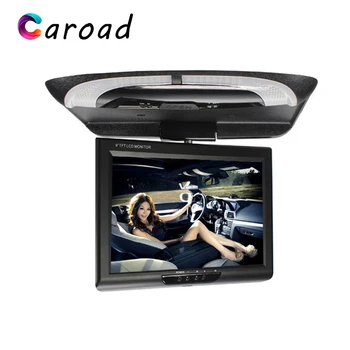 

Car Display 9 Inch 800*480 Digital Panel TFT LCD Screen Car Roof Mount Monitor Flip Down Screen Ceiling TV For Car MP5 Player