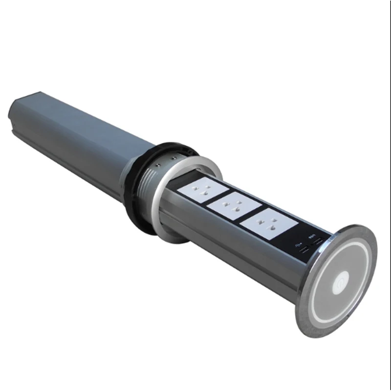 Touch screen/automatic electric lift socket kitchen hidden socket smart multifunctional USB charging desktop socket TD-01