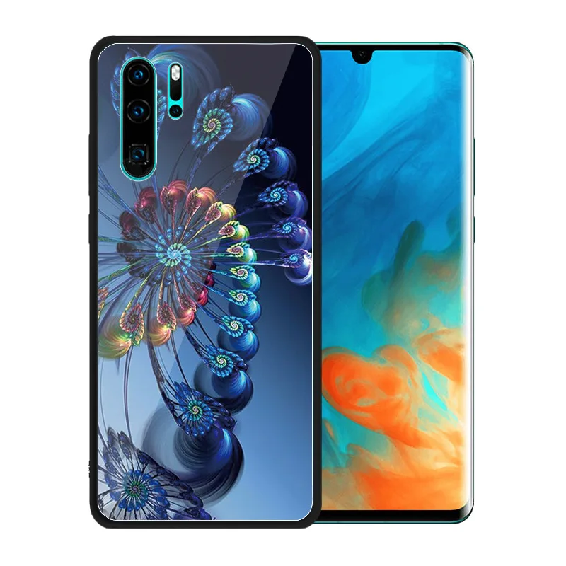 

Anti-Knock Tempered Glass Backet Cover For Huawei P30 Pro Lite Nova 4e Soft Silicone Full Case Cover for Huawei P30 P30Pro Shell