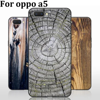 

2pcs Wood grain phone cases For OPPO A5 case soft back cover For OPPO A 5/pbam00 shell case OPPOA5 cover shell fundas capas