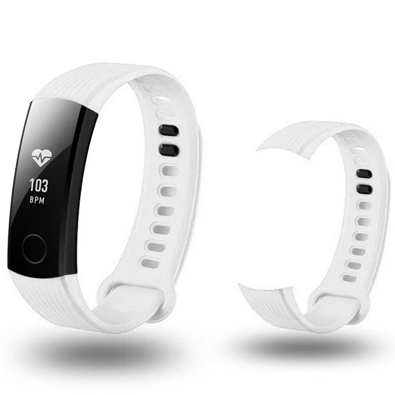 HIPERDEAL умные Аксессуары Силиконовый ремешок для часов Модный спортивный силиконовый браслет ремешок для huawei Honor 3 умные часы - Цвет: White
