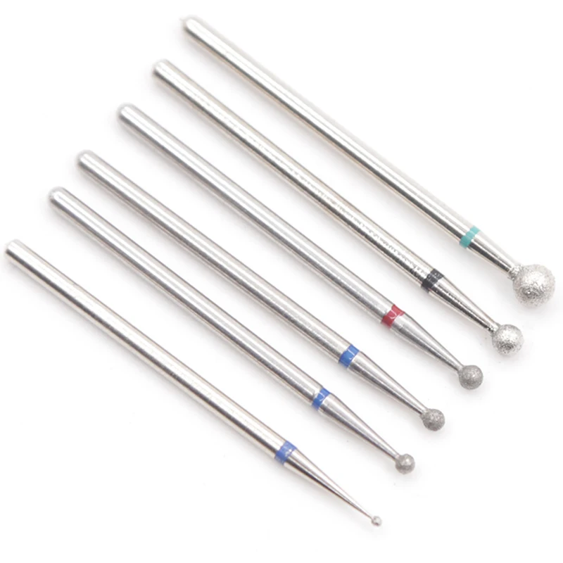 6PCS Diamond Cutters for Manicure Set Milling Cutters for Nail Silicone Ceramic Nail Drill Bits Set Milling Cutters for Pedicure