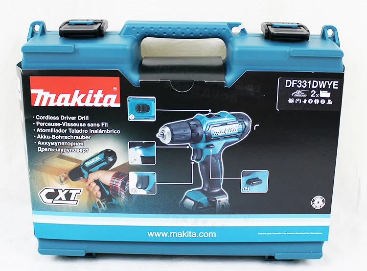 Япония Makita DF331DWAE/ME/YE зарядка дрель литиевая батарея дрель Электрический шуруповерт 30/14N. m