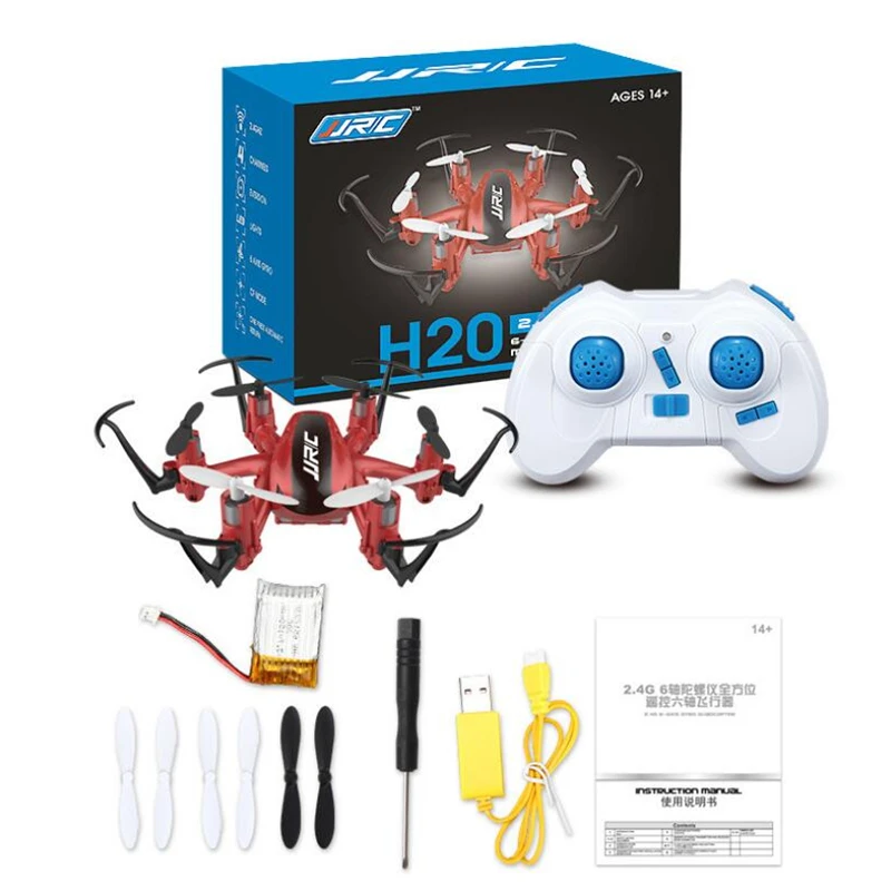  Mini Drones 6 Axis JJRC H20 Micro Quadcopters Professional Drones Flying Helicopter Remote Control Toys Nano Copters 