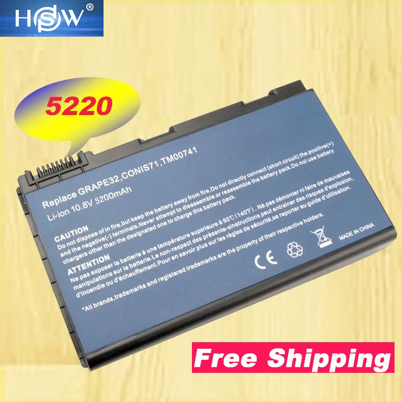 HSW grape32 6cells Battery For ACER Extensa 5210 5420G 5620 7220 7620Z 5230 5610 | Компьютеры и офис