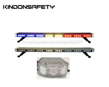 

Free shipping! High brightness 3watt LED warning lightbar strobelight, DC12V or 24V, 1040mm 41inch 70pcs, amber red blue white