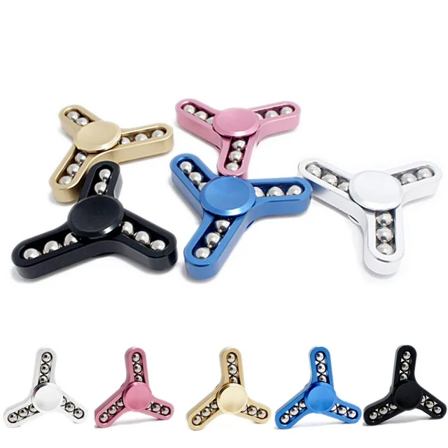

Aluminum fidget Spinner Hand Spinner ceramic Bearing Desk Anti Stress Finger Spin Spinning Top EDC Nine ball Fidget Toy