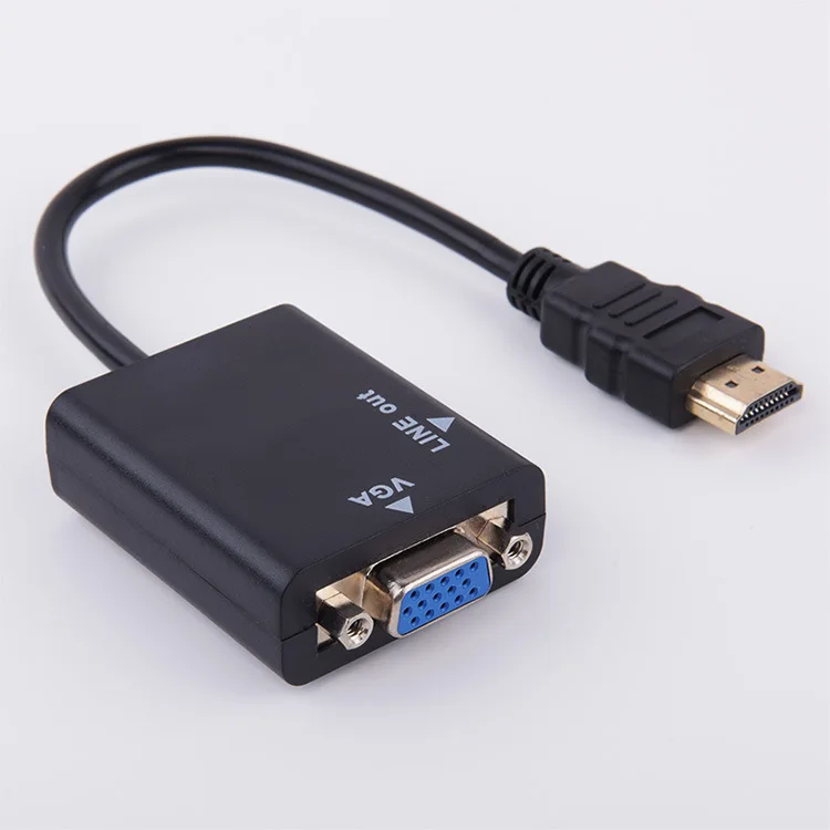 HDMI к VGA адаптер конвертер кабель с аудио кабель Поддержка HD 1080P для ПК ноутбук 0321