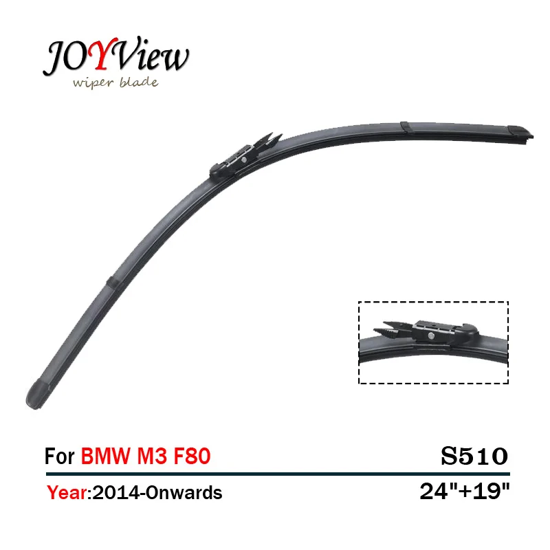 S510 24"+19" car wiper blade fit For BMW M3 F80(2014 onwards)Front