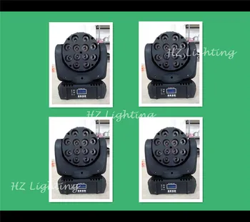 

Free Shipping 4pcs/Lot Hi-Quality 12*12W RGBW 4 in 1 Led Moving Head Beam LED Moving Head Light For Stage Lighting Effect