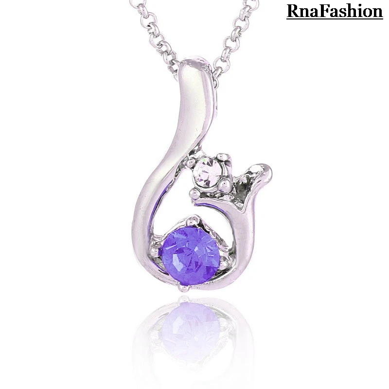 RNAFASHION ювелирные изделия женское ожерелье с кулоном длинное колье CC Женские