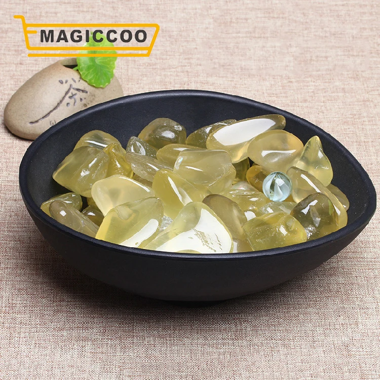 MAGICCOO 100 г/упак. желтый осколок кристалла камень цитрин кварцевые камни для рейки