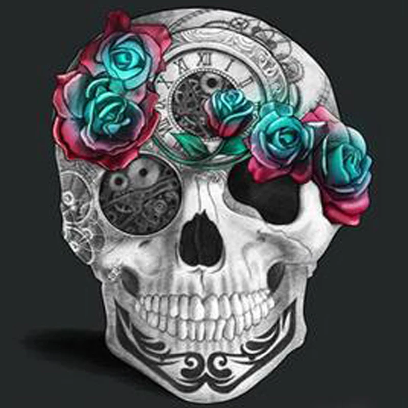 

100% Full Diamond Painting Fantasy "Floral Skull" Patter arts Square/Round Diamond embroidery Cross stitch Diamond Wall Painting