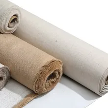 Льняная Смешанная грунтованный чистый холст высокое качество Слои картина маслом холст живописи маслом или акрилом 1 м один рулон, 28 дюймов/48 см Ширина