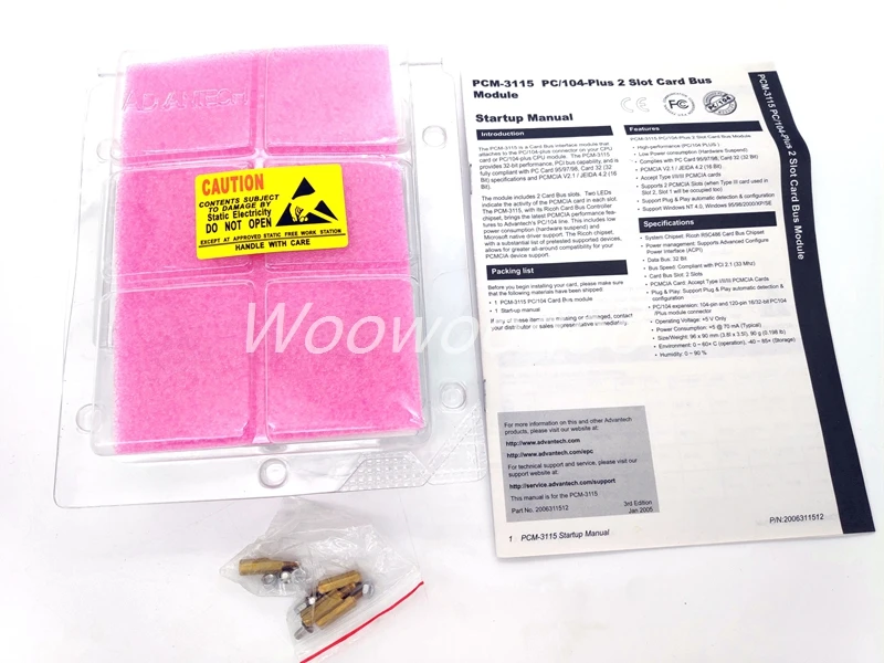 PCM-3115 REV. B1 PC104 карта PCMCIA ридер PCM-3115-00B1 слот Cardbus PC/104+ модуль