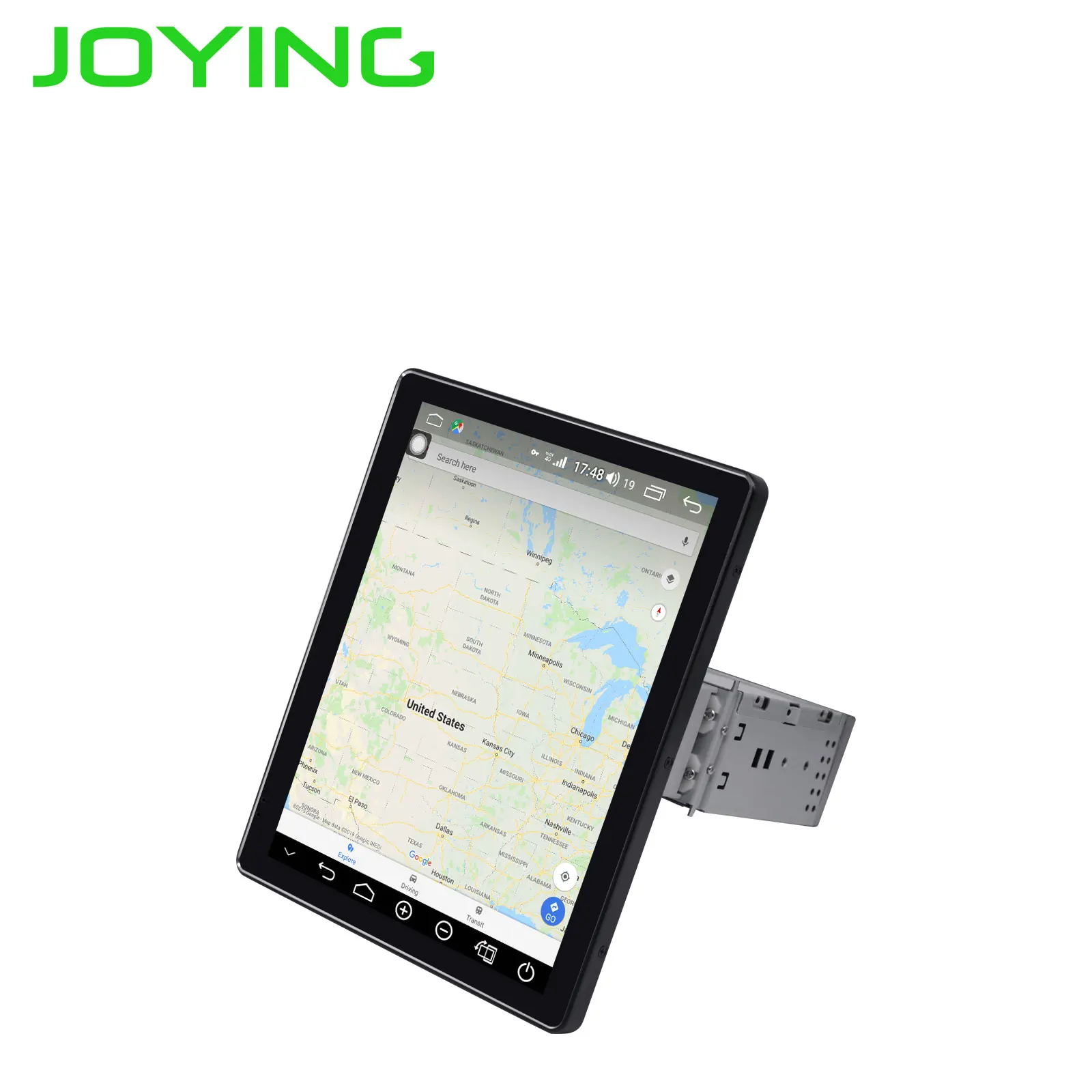 Top JOYING one din 9.7 inch IPS screen car radio Android 8.1 stereo 4GB ram 64GB univeral head unit 1024*768 Support 3G/4G DSP WIFI 3