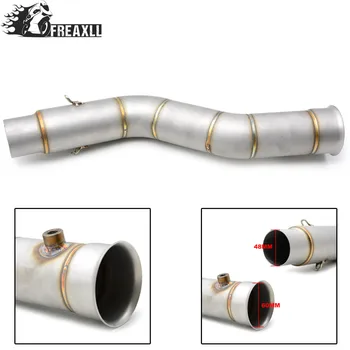 

Motorcycle R1 Exhaust Link Pipe Mid Pipe Stainless Steel Motorbike Middle Connect Pipe for Yamaha YZF 1000 YZF-R1 2009 2010-2014