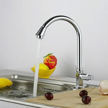 

360 Rotating Kitchen Sink Basin Mixer Tap Spout Single Handle Faucet for Bathroom RT99