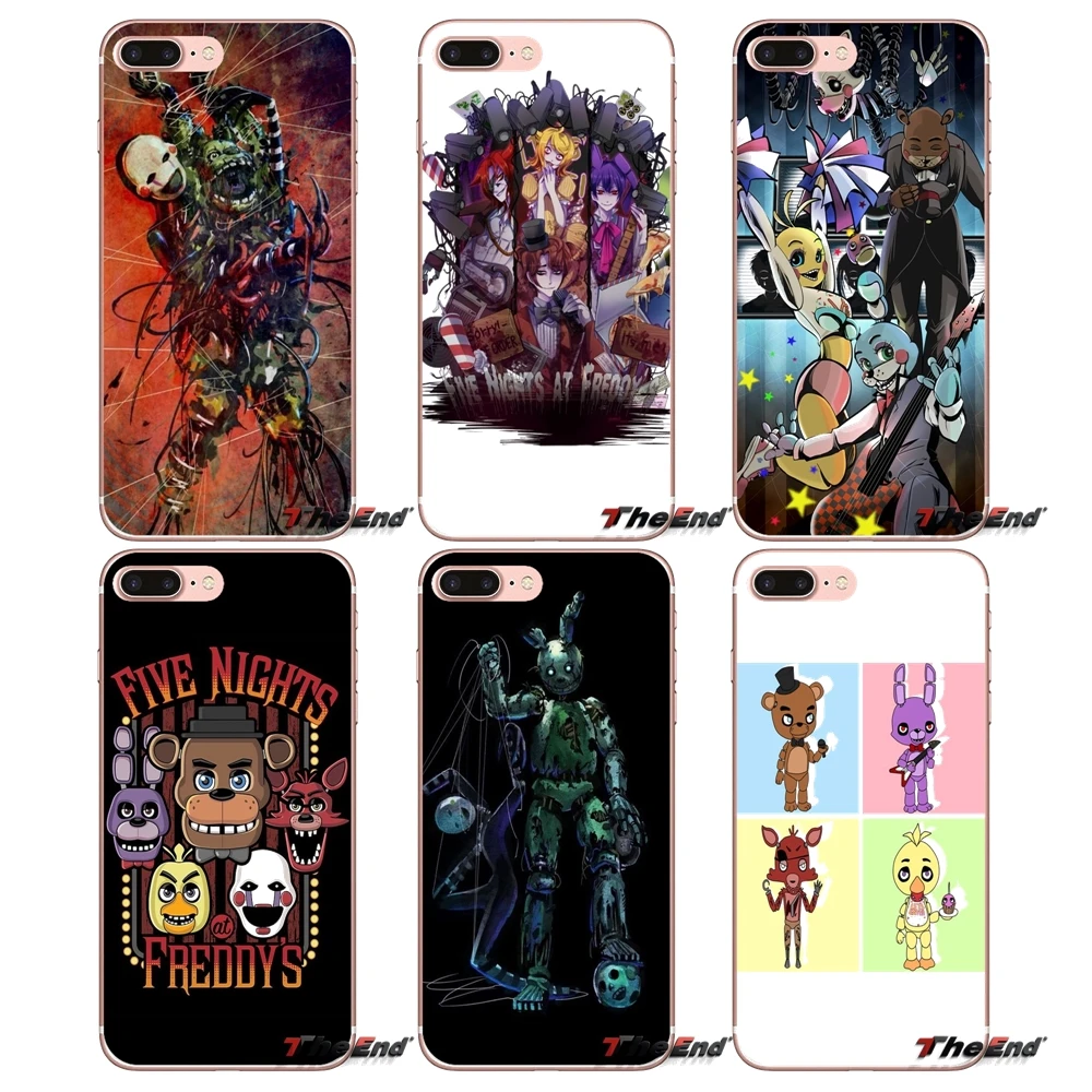 FIVE NIGHTS AT FREDDY Soft Transparent Shell Covers For Samsung Galaxy J1 J2 J3 J5 J7 A3 A5 A7 2015 2016 2017 J330 J530 J730 | Мобильные