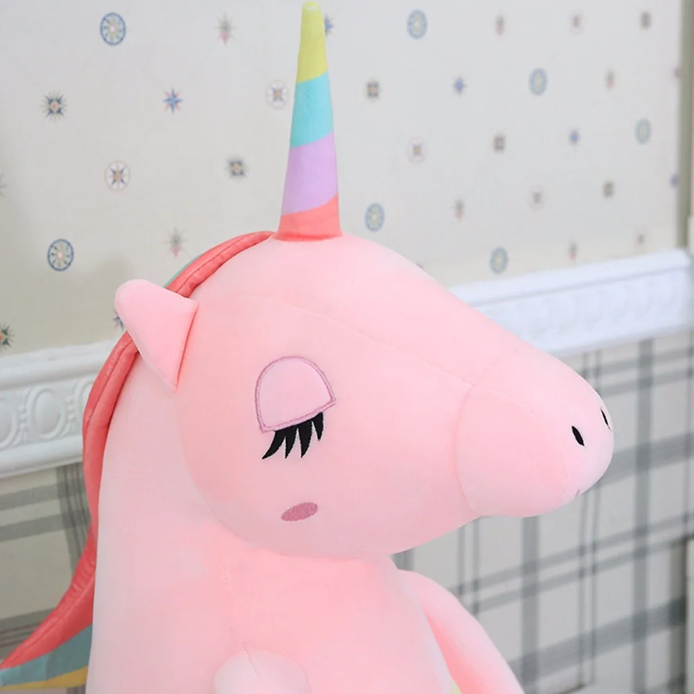 1 шт. 60/80/110/140 см Kawaii Мультяшные животные Радуга Единорог плюшевые игрушки большой