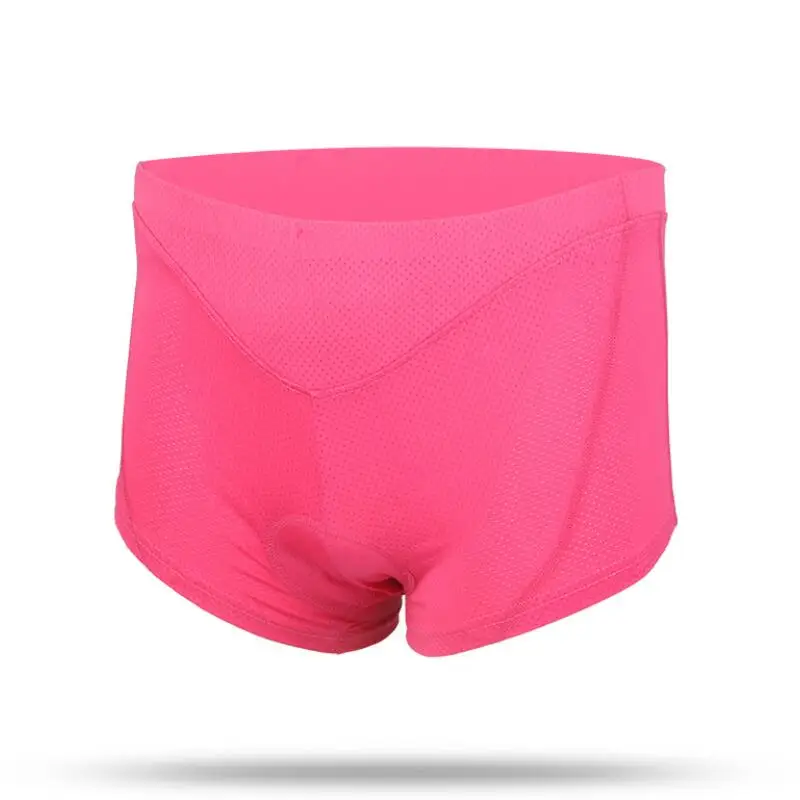 XINTOWN велосипедные шорты женские 5D гелевые Подушки Мягкий велосипед MTB для горного велосипеда, для спусков Шорты Нижнее белье ударопрочный эластичный - Цвет: Розовый