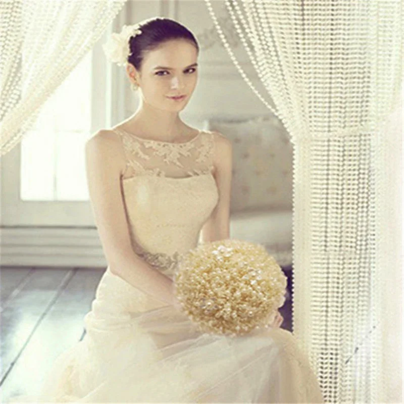 60 метров/рулон цепочка из бусин с серебряным и золотым покрытием|bouquet artificial|bouquet