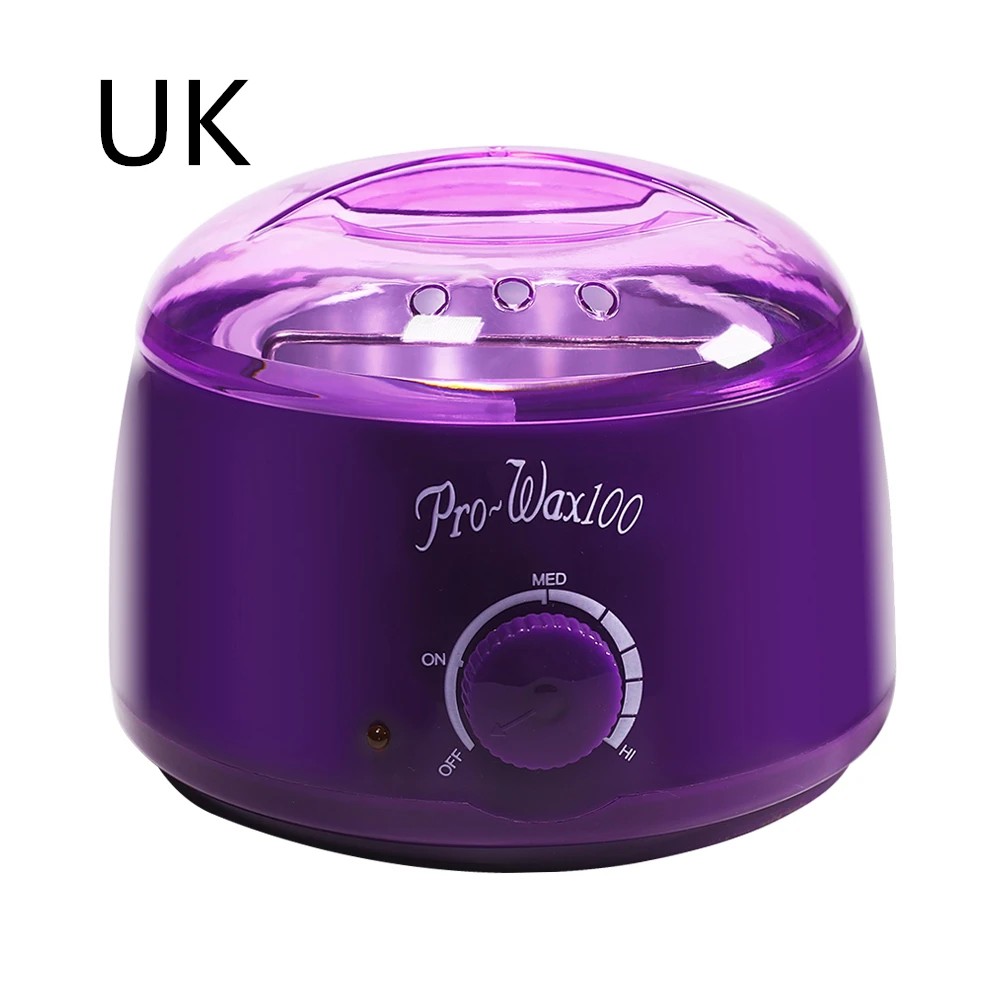 Blue ZOO Hair Removal Tools Mini Wax Dissolving Machine Hair Removal Depilatory Wax Warmer Pot Rechargeable Paraffin Wax Machine - Цвет: Purple W10924 UK