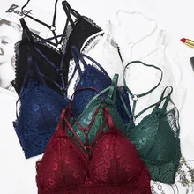 Летние пикантные Для женщин завернутый груди удобные мягкий бюстгальтер Прозрачная Кружевная майка корейский стиль трубы укороченный топ для Для женщин