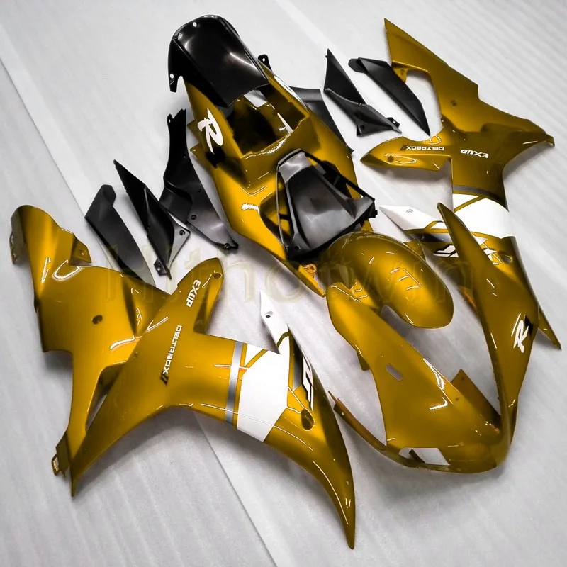Заказной мотоцикл Артикул для Yamaha YZF-R1 2002-2003 YZFR1 02-03 Обтекатели+ винты+ оранжевый ABS пластиковый корпус комплект - Цвет: D