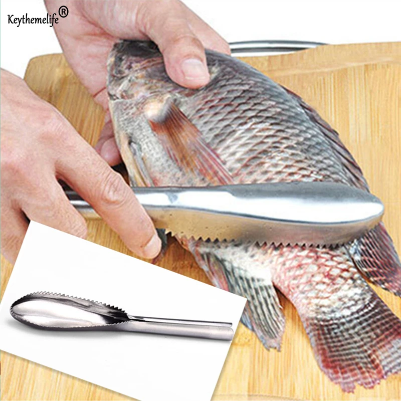 Fish Scale Cleaning Knife Stainless Steel Fish Skin Brush Graters Fast