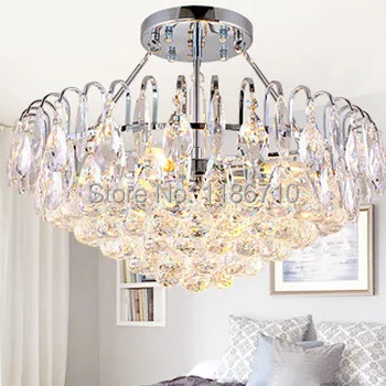 

Modern crystal chandelier fashion luxury droplight sitting room bedroom chandeliers free shipping