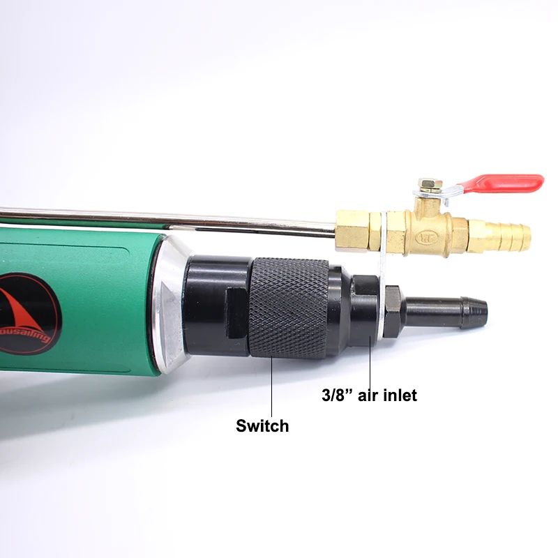 YOUSAILING Тип подачи воды 4 дюйма пневматическая вода шлифовальная машина воздух влажный шлифовальный станок полировщик 100 мм вода влажная шлифовальная машина 110 градусов