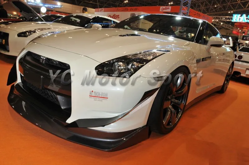 2008-2011 Nissan R35 GTR CBA Amuse Style Front Lip Diffuser  (2)