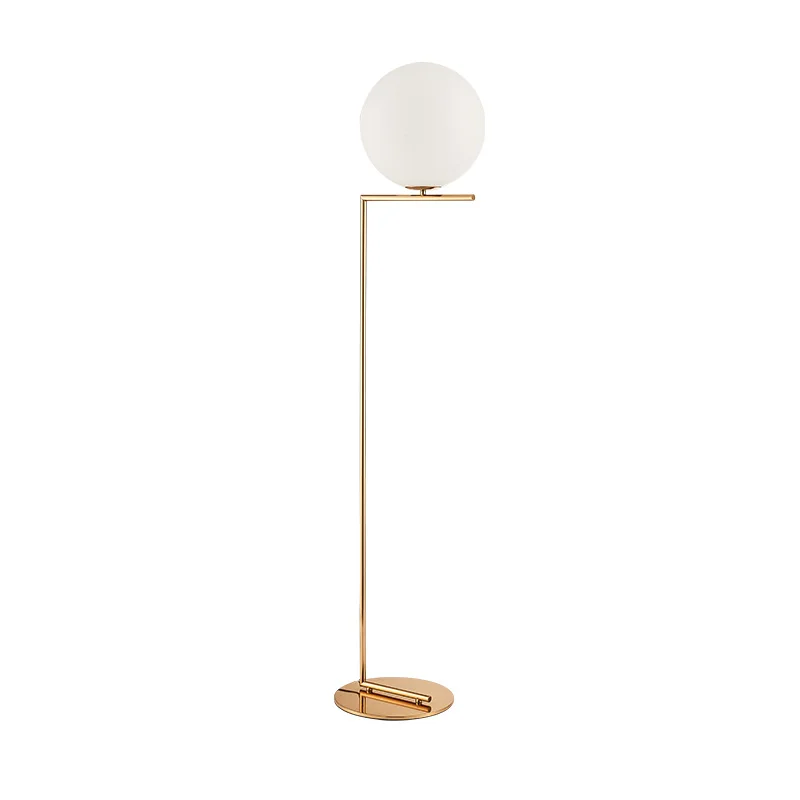 Nordic Gl Ball Floor Lamps Art Gold Body Round Stand Lamp Nordic Gl Ball Floor Lamps Art Gold