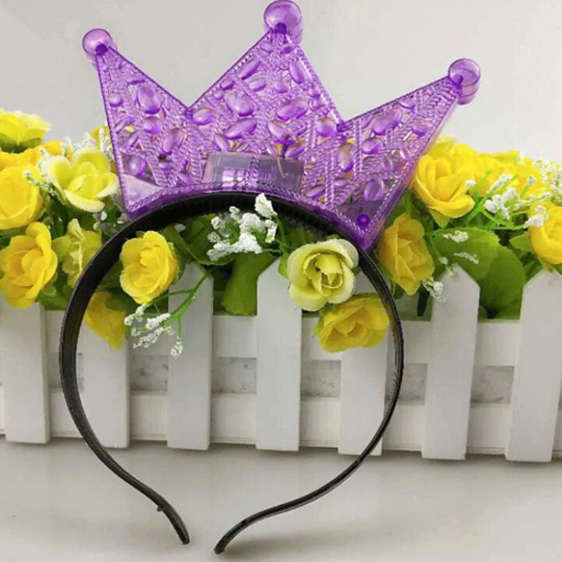 Светодиодная повязка на голову светящасветильник Корона Женская тиара