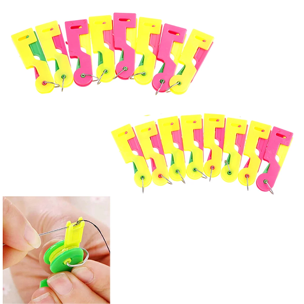 

10pcs 5pcs 1pcs Elderly Use Automatic Skillful Sewing Needle Device Threader Thread Guide Tool