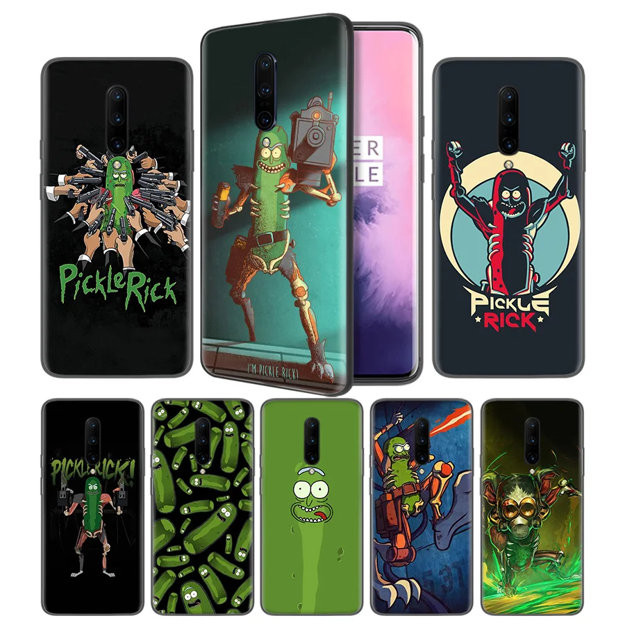 Rick and Morty Pickle Rick Soft Black Silicone Case Cover for font b OnePlus b font