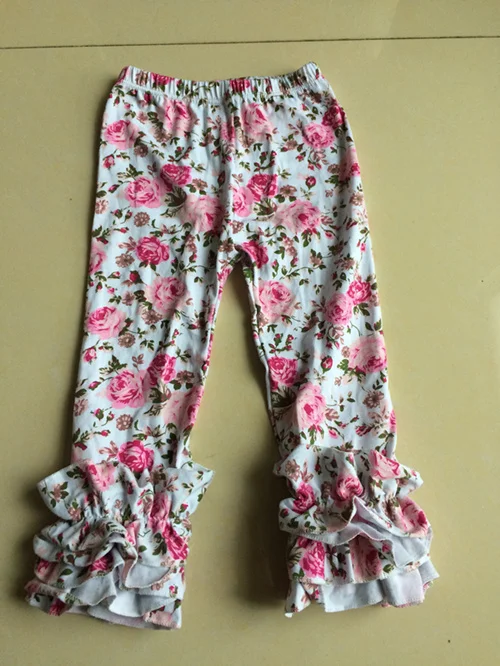 Штаны с рюшами, эксклюзивная одежда для малышей штаны для девочек детские штаны с оборками, леггинсы розовые штаны с пончиком, леггинсы для девочек - Цвет: 69